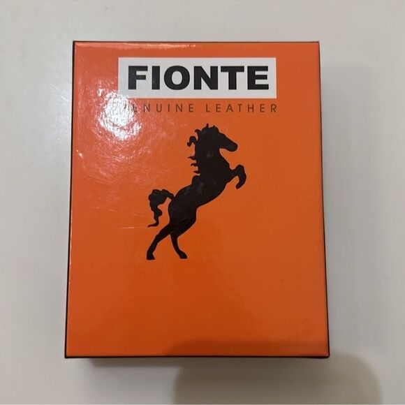 FIONTE RFID Black Men’s Genuine Leather  Protected Billfold Bifold Wallet - Picture 7 of 12